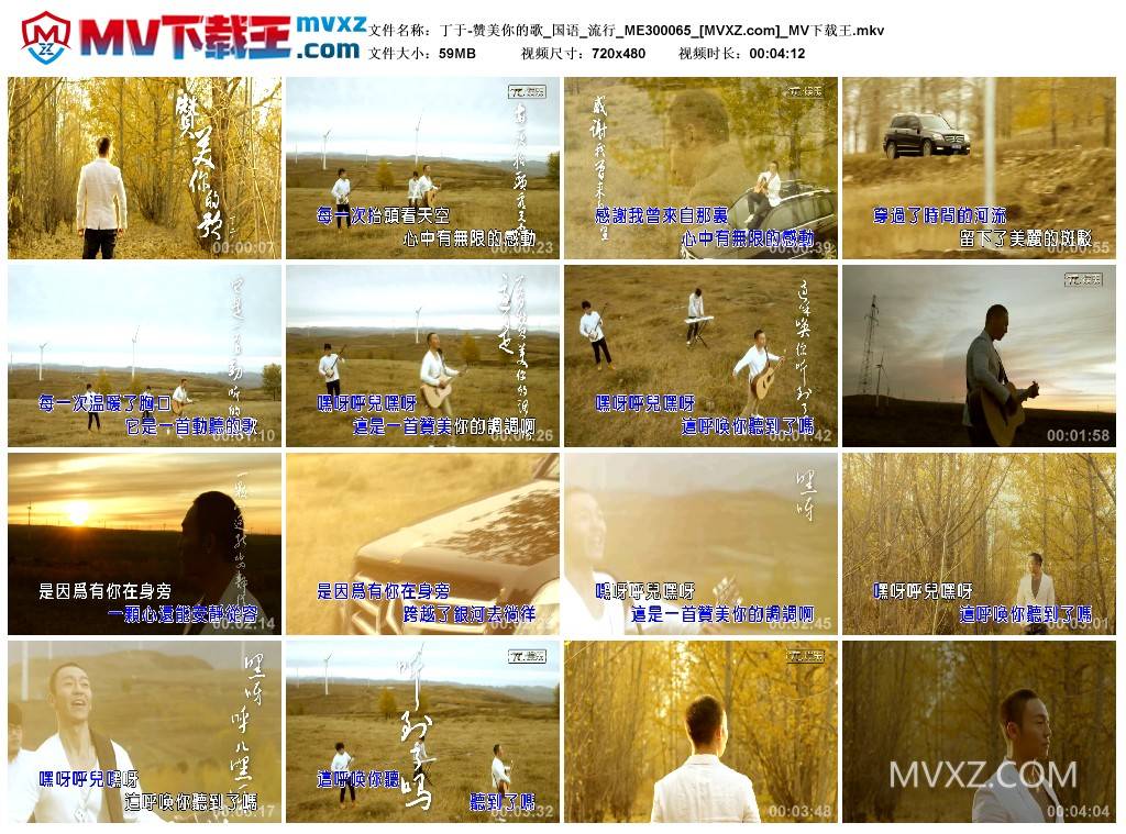 丁于-赞美你的歌_国语_流行_ME300065